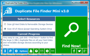 Click to view Duplicate File Finder Mini 2.0 screenshot