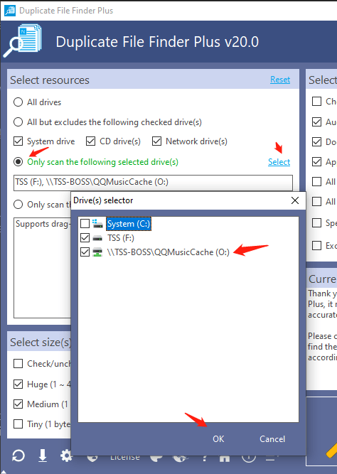 Select Network Drives