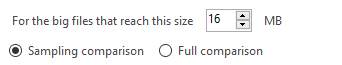 Comparing Method for Larger Files