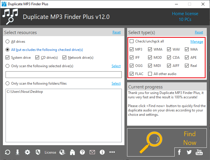 Select Type(s)