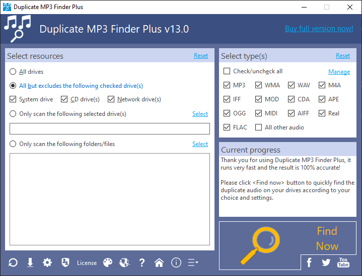 TriSun Duplicate MP3 Finder Plus 15.1 Build 036 多國語言免安裝 - 快速查找磁碟上的重複音訊 - 軟體吧
